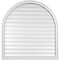 Ekena Millwork Round Top Surface Mount PVC Gable Vent: Functional, w/ 2"W x 1-1/2"P Brickmould Frame, 40"W x 42"H GVPRT40X4202SF - alternate 1